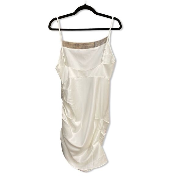 Amanda Uprichard London Dress Ivory white Mini Draped Revolve M - Picture 5 of 9